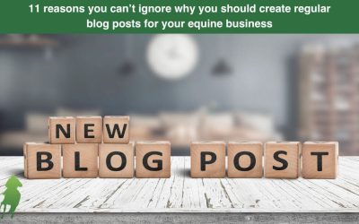 11 reasons you can’t ignore why you should create regular blog posts for your equine business